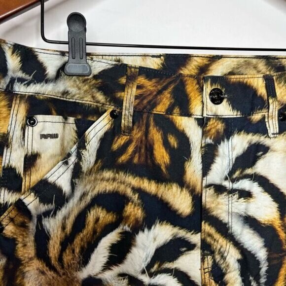 G-Star Raw Womens 5622 3D Mid Boyfriend Tiger Print Trouser Multicolor Size 29 - Picture 5 of 13